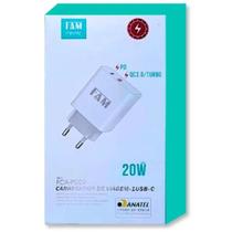 Carregador de viagem 1 usb-c fca-pd29 fam