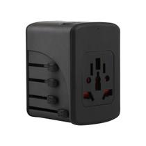 Carregador de viagem adaptador tomada 4 usb+1 usb-c geonav