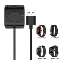 Carregador Doca Compatível Amazfit Bip S A1821 A1805 A1916 Preto