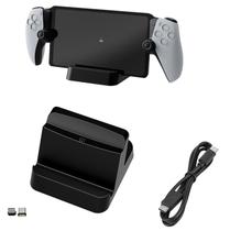 Carregador Dock Para Playstation Portal Base Suporte Preto Carregador Dock Para Playstation Portal Base Suporte Preto