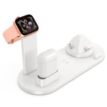 Carregador Dock Station 4 em 1 Hars Compatível com iPhone Airpods Smartwatch Smartphone