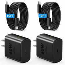 Carregador Duloch 60W USB-C com carregamento rápido e cabo de 3 m Carregador Duloch 60W USB-C com carregamento rápido e cabo de 3 m