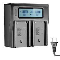 Carregador Duplo Bateria Sony NP-F550 F750 F950 F970 Bivolt