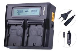 Carregador Duplo Batmax P/ Canon Baterias Lp-e6/ E6n C/ Lcd Carregador Duplo Batmax P/ Canon Baterias Lp-e6/ E6n C/ Lcd