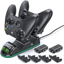 Carregador Duplo com Led + 2 Baterias Recarregáveis Compatível com Controle Xbox Series X/S Xbox One Elite Carregador Duplo com Led + 2 Baterias Recarregáveis Compatível com Controle Xbox Series X/S Xbox One Elite