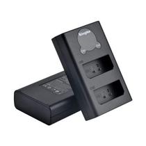 Carregador Duplo de Bateria Kingma LP-E10 com Tela LCD