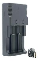 Carregador Duplo Para Baterias 26650 E 18650 Bivolt Com Mola Carregador Duplo Para Baterias 26650 E 18650 Bivolt Com Mola