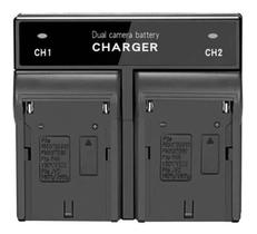 Carregador Duplo para Baterias NPF550 970 FM50