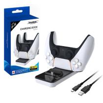 Carregador Duplo Para Controle Ps5 Suporte Carregamento Rápido Dualsense Charging Station Dock Playstation 5