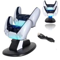 Carregador Duplo Ps5 Playstation 5 Base Dock 2 Controle Sony
