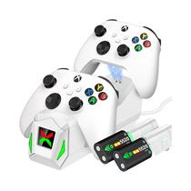 Carregador Duplo Rápido para Controle Xbox One X/S/Elite - 2 Baterias Recarregáveis de 2550mAh