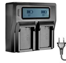 Carregador Duplo Sony Np-Fz100 Carga Rápida E Visor Lcd