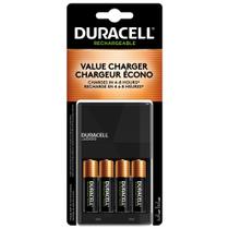 Carregador Duracell Ion Speed 1000 - Carrega Pilhas AA e AAA (4 Pilhas AA Inclusas)