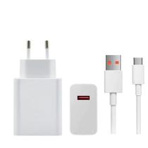 Carregador e cabo 33w Carregamento Rápido Compatível Com Smartphones Mi9, Mi9 Pro, Mi9 T (k20), Mi9 T Pro