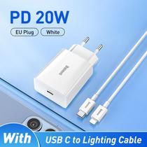 Carregador e cabo speed mini baseus tipo c 20 w