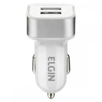 Carregador Elgin Veicular Entrada (11 A 14V.) 2 Saidas Usb 5V.
