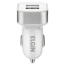 Carregador Elgin Veicular Entrada (11 A 14V.) 2 Saidas Usb 5V.