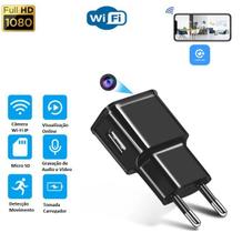 Carregador Espião Camera Ip Usb Filma Full Hd Wifi 1080p