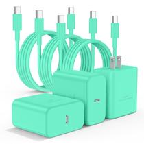 Carregador Essri 45W USB C para Samsung Galaxy S24 Ultra Green, pacote com 3 Carregador Essri 45W USB C para Samsung Galaxy S24 Ultra Green, pacote com 3