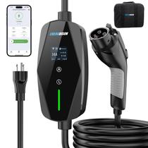 Carregador EV Energbison Nível 1 e 2 WiFi App 8-16A Cabo de 7,5m Carregador EV Energbison Nível 1 e 2 WiFi App 8-16A Cabo de 7,5m