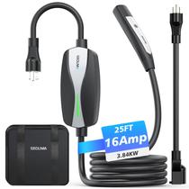 Carregador EV SEGUMA Nível 1/2 para Tesla 16A com cabo de 25 pés