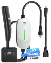 Carregador EVdANCE Tesla Nível 1 e 2 com Cabo de 7,6m 12A 120V 16A 240V Carregador EVdANCE Tesla Nível 1 e 2 com Cabo de 7,6m 12A 120V 16A 240V