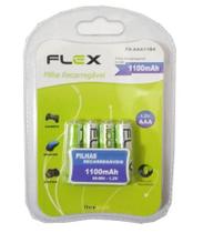 Carregador Extra Rapido P/ Pilhas e Baterias Recarregaveis AA/ AAA/9V Bivolt C/ 4 Pilhas AA REF: FX-C03/4P -FLEX
