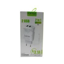 Carregador Fast Charge 20W Tipo C Com 2 Entradas USB Para Celular 3.1A - Athlanta