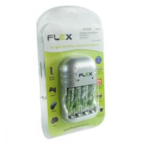 Carregador Flexgold Para Pilha Aaa 1100Ma Com 4 Aaa Fx-C03/Aaa Carregador Flexgold Para Pilha Aaa 1100Ma Com 4 Aaa Fx-C03/Aaa
