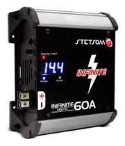 Carregador Fonte Automotiva Stetsom Infinite 60a Amperes Bivolt Automatico Digital 12v