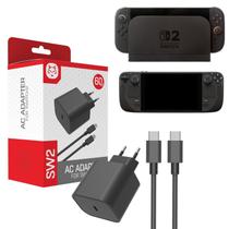 Carregador Fonte Para Nintendo Switch 2 Steam Deck Switch 100-240v Bivolt 60w