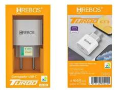 Carregador Fonte Turbo Tipo C HS-363 20W HRebos
