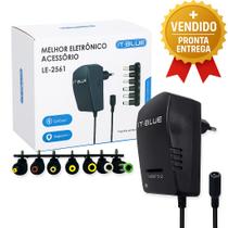 Carregador Fonte Universal Bivolt Automática com 8 Adaptadores para Múltiplos Aparelhos