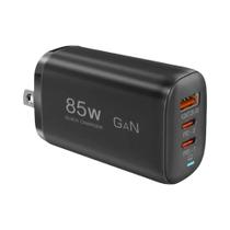 Carregador GaN 85W USB-C com QC3.0 - Carregamento Rápido para iPhone, MacBook, iPad e Samsung