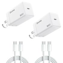 Carregador GaN Bwine de 65 W, 2 adaptadores e 2 cabos USB-C
