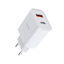 Carregador Geonav SuperPower Duo, USB-A e USB-C, Carregamento Ultrarrápido, PowerDelivery 20W e QuickCharge 18W - CH20PDQC