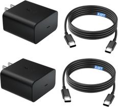 Carregador Gidrudow 45W USB-C x2 com cabo de 6,6 pés para Samsung