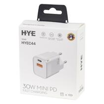 Carregador Hye HYEC44 - 30W - USB/Tipo C - Branco