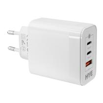 Carregador Hye HYEC79 - 65W - 2X Tipo c/USB - Bivolt - Branco