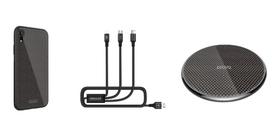 Carregador Indução + Cabo + Capa Exclusiva XS Max