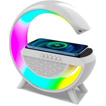 Carregador Indução Luminária Smart Led Speak Sound Bluetooth