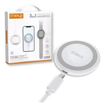 Carregador Indutivo Magnético 15w 3 Em 1 Mod: Bte-56 Agold Carregador Indutivo Magnético 15w 3 Em 1 Mod: Bte-56 Agold