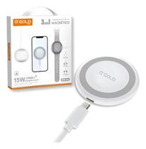 Carregador Indutivo Magnético 15w 3 Em 1 Mod: Bte-56 Agold Cor Branco Carregador Indutivo Magnético 15w 3 Em 1 Mod: Bte-56 Agold Cor Branco
