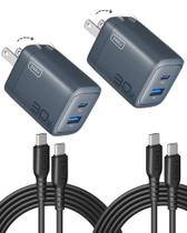 Carregador INIU Mini 30W GaN com Duas Portas USB-C e Cabo de 1,5m Carregador INIU Mini 30W GaN com Duas Portas USB-C e Cabo de 1,5m