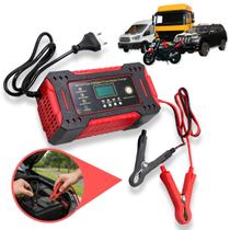Carregador Inteligente 12V para Bateria Automotiva Digital Automático com Reparação por Pulso Carregador Inteligente 12V para Bateria Automotiva Digital Automático com Reparação por Pulso