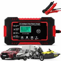 Carregador Inteligente Automotivo 12V Bateria Carro Moto Reparo Digital Em Estoque