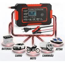 Carregador Inteligente De Bateria Automotiva 12v 6a Portátil
