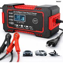 Carregador Inteligente De Bateria Automotiva Carro Moto Caminhão Jet Sky Empilhadeira 12v 6 Amperes Bivolt 110/220 V Carregador Inteligente De Bateria Automotiva Carro Moto Caminhão Jet Sky Empilhadeira 12v 6 Amperes Bivolt 110/220 V