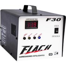 Carregador Inteligente De Bateria Com Aux. de Partida (bivolt) Flach F30 12v