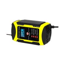 Carregador Inteligente De Bateria Para Carro E Moto Com Display LCD 12V E Proteção Contra Sobrecarga Carregador Inteligente De Bateria Para Carro E Moto Com Display LCD 12V E Proteção Contra Sobrecarga